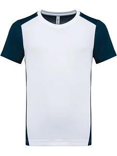 PA Dětské kontrastní sportovní tričko 20. white/navy model 22448584 - Kariban ProAct