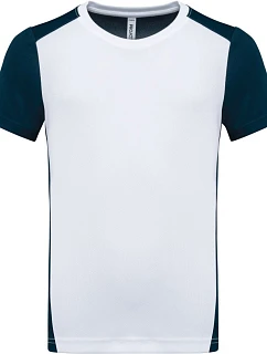 PA Dětské kontrastní sportovní tričko 20. white/navy model 22448584 - Kariban ProAct