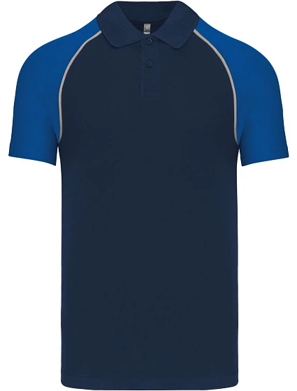 Kariban K 226 Baseballové polo tričko z piqué 20.K226 tmavomodrá/svetlosivá/kráľovská modrá Kariban K 226 Baseballové polo tričko z piqué 20.K226 tmavomodrá/svetlosivá/kráľovská modrá