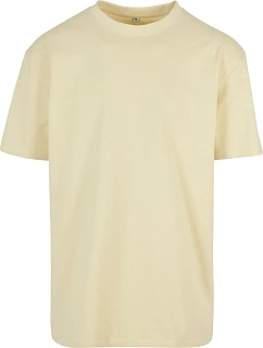 Build your Brand BY 102 Oversize tričko z těžké bavlny 56.0102 soft yellow