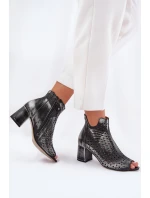 Kožené Botky  Černé model 21655170 - Maciejka