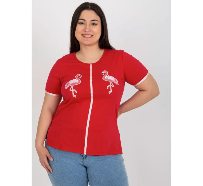 T shirt LK TS model 18617685 czerwony - FPrice T shirt LK TS model 18617685 czerwony - FPrice