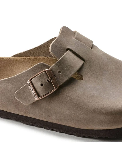 dřeváky Boston Brown leather žabky regular wide model 21735761 - Birkenstock dřeváky Boston Brown leather žabky regular wide model 21735761 - Birkenstock