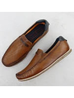 Skórzane męskie brązowe model 22035541 - Bugatti Skórzane męskie brązowe model 22035541 - Bugatti