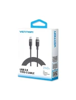 Kábel USB-C na USB-C 2.0 PD 3.1 Vention 5A 240W 2 m čierny