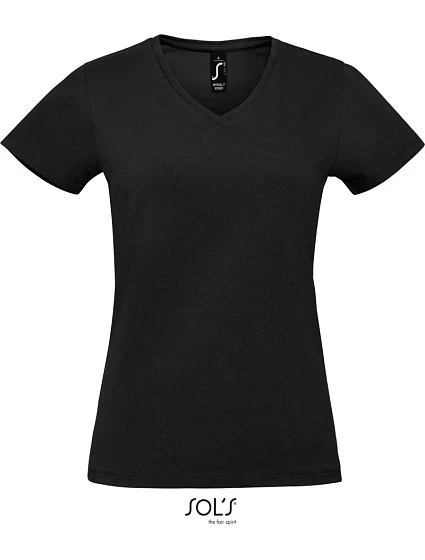 SOL'S Imperial V Women Dámske tričko s výstrihom do V z hrubej bavlny 25.2941 deep black SOL'S Imperial V Women Dámske tričko s výstrihom do V z hrubej bavlny 25.2941 deep black