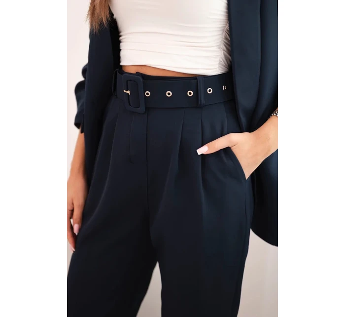 Elegantná súprava námorníckeho saka a nohavíc