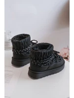 Dětské Zimní Boty S Kožíškem Černé model 21680341 - Boto Dětské Zimní Boty S Kožíškem Černé model 21680341 - Boto