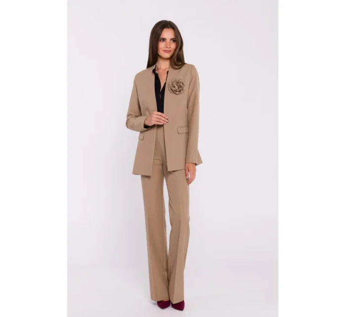 model 20502930 Květinové sako béžové - STYLOVE