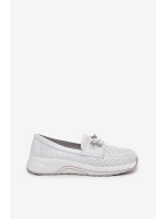 Dámske topánky na platforme 56C2101 White - Artiker Dámske topánky na platforme 56C2101 White - Artiker