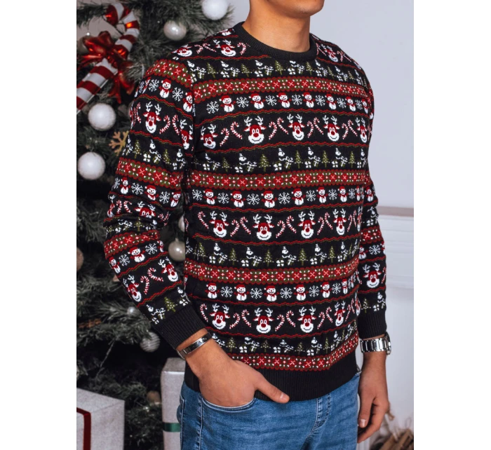 Pánský vánoční svetr černý Dstreet model 21971834 - FashionStreet