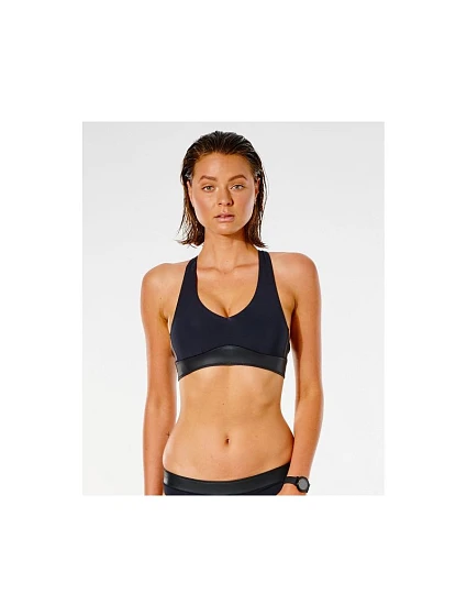 GORA-BIKINI RIP CURL Mirage Ultimate Crop - čierna