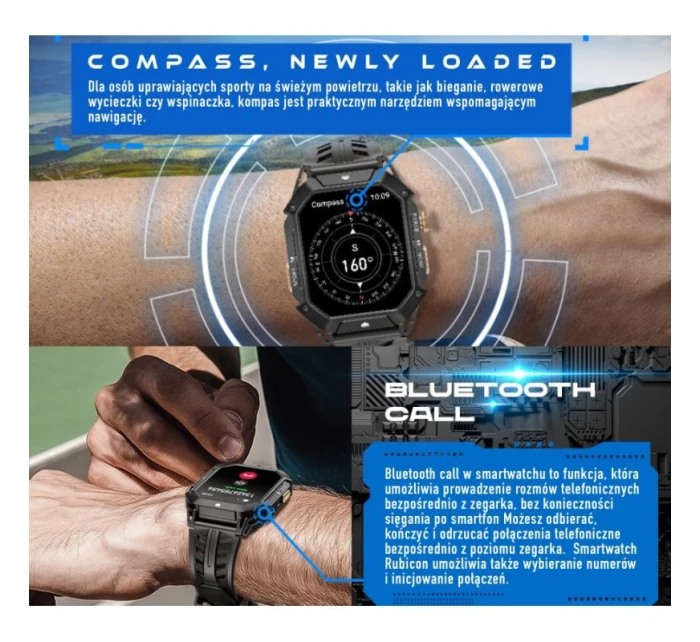 Pánské chytré hodinky  GREY model 21806353 - RUBICON