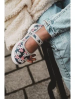 Dziecięce Baleriny W Kwiatuszki Granatowo-Szare Noah Dziecięce Baleriny W Kwiatuszki Granatowo-Szare Noah