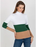 Dámska blúzka RV BZ 8465 1.08P biela zelená - FPrice