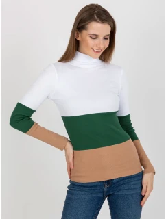 Dámska blúzka RV BZ 8465 1.08P biela zelená - FPrice