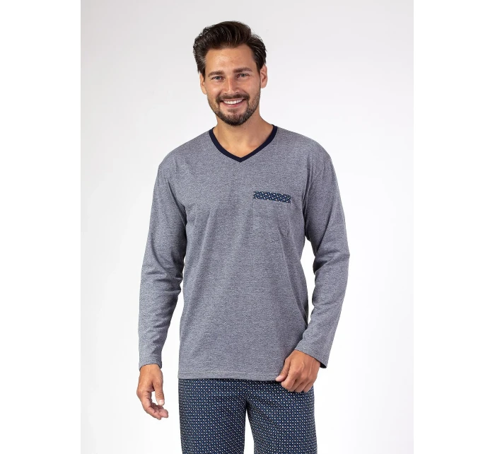 Pánské pyžamo model 20243292 dł/r 2XL3XL Z25 - Regina Pánské pyžamo model 20243292 dł/r 2XL3XL Z25 - Regina