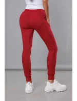 Tmavě červené teplákové kalhoty model 17672225 - J.STYLE Tmavě červené teplákové kalhoty model 17672225 - J.STYLE