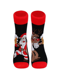 Santa ponožky s čiernym pivom