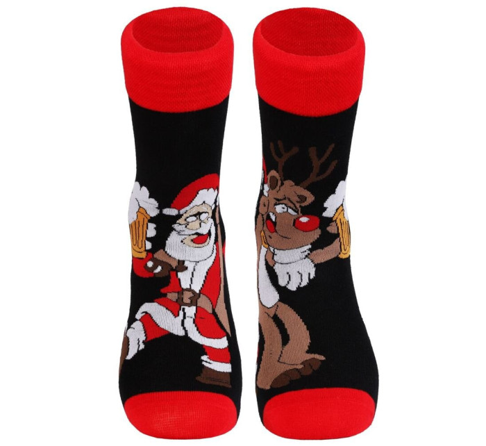 Santa ponožky s čiernym pivom