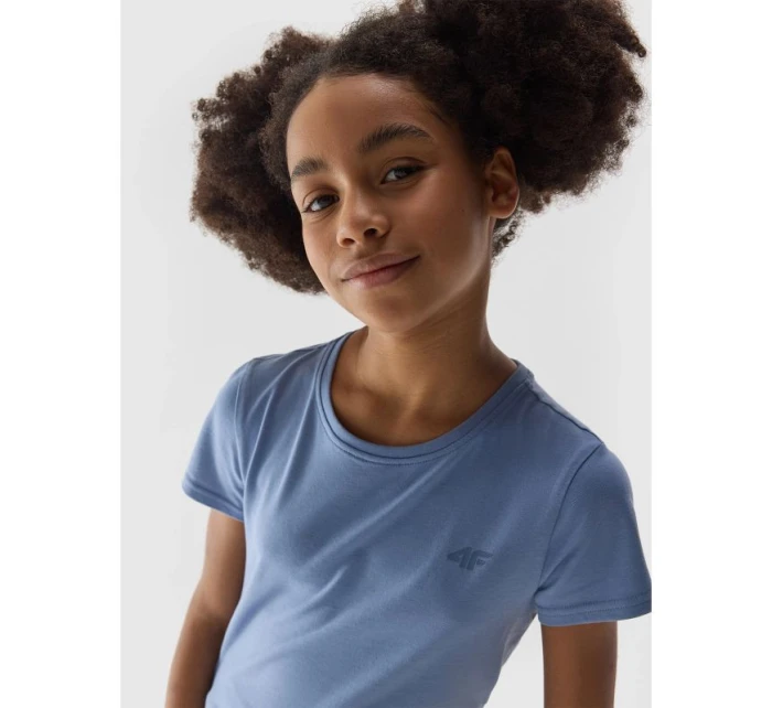 Dievčenské tričko zo 100% bavlny 4F Junior