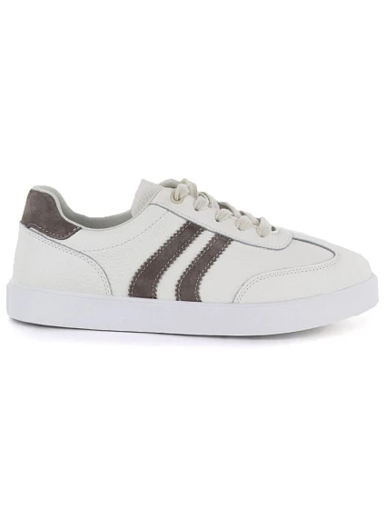 Dámské krémové kožené polobotky model 22116499 - VINCEZA
