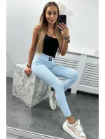 Pruhované legíny s vysokým pasem modré Pruhované legíny s vysokým pasem modré