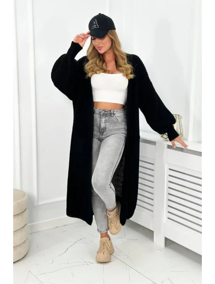 Dlhý sveter čierny