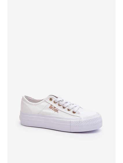 Bílé Dámské Tenisky na Platformě model 21648155 - Lee Cooper Bílé Dámské Tenisky na Platformě model 21648155 - Lee Cooper