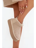 Dámské sněhule z přírodního semiše béžové Mairene Dámské sněhule z přírodního semiše béžové Mairene