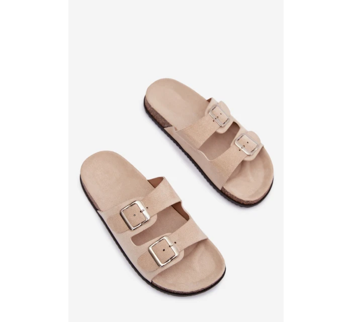 Dámské pantofle světle béžové model 21919566 - Boto