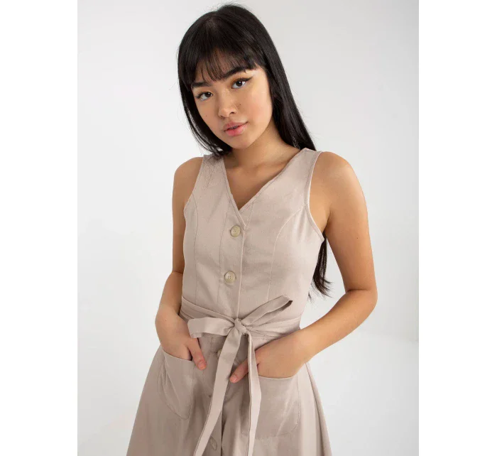 Dámske šaty LK SK 508253 šaty.44P béžová - FPrice