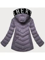 BŁYSZCZĄCA KURTKA DAMSKA Z  SZARA model 21243067 - SPEED.A