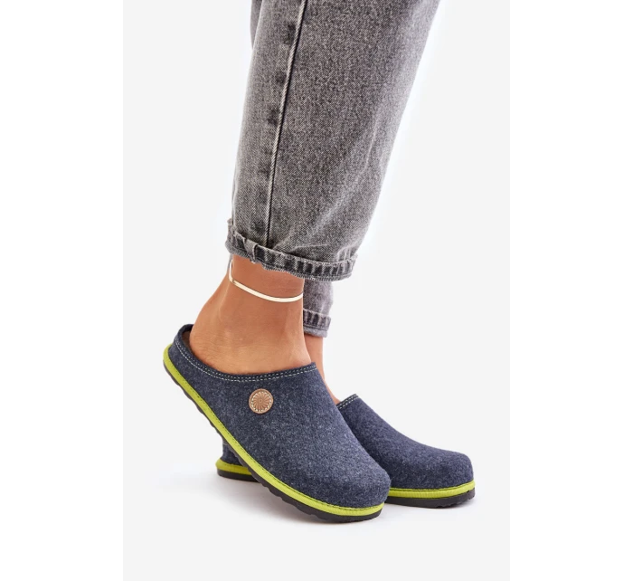 Dámské domácí obuv Pantofle Modré model 21677408 - Inblu