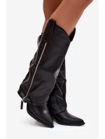 Kovbojky Na Z Eko Kůže Černé model 21772399 - Boto Kovbojky Na Z Eko Kůže Černé model 21772399 - Boto