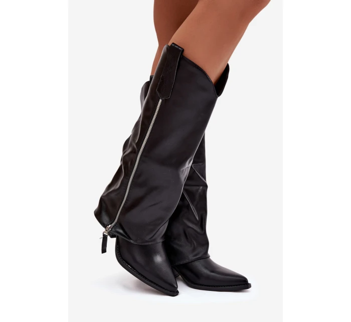 Kovbojky Na Z Eko Kůže Černé model 21772399 - Boto Kovbojky Na Z Eko Kůže Černé model 21772399 - Boto