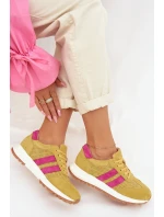 Dámské tenisky z pravé nubukové kůže žluté Marceline Dámské tenisky z pravé nubukové kůže žluté Marceline