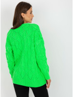 Dámsky sveter LC SW 8035 fluo zelená