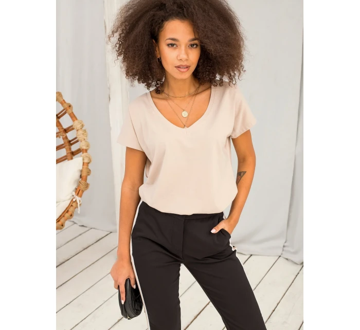 Tričko RV TS 4832.01P béžové Tričko RV TS 4832.01P béžové