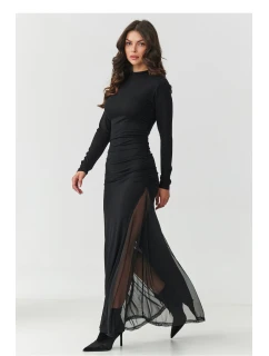 Dámske dlhé spoločenské šaty M902 Black - Makadamia