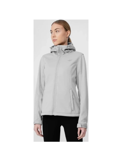 Dámska softshellová bunda NOSD4-SFD300 sivá - 4F