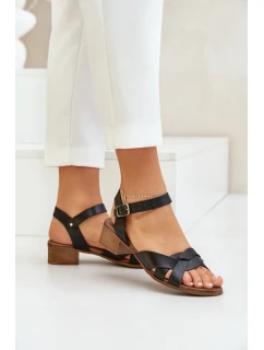 Sandále na podpätku model 210705 Krok vo veľkom štýle