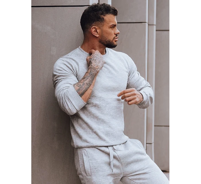 Pánské světle šedé tepláky model 21969516 - Dstreet