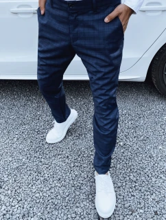 Pánské tmavě modré chinos kalhoty model 21977281 - Dstreet