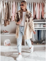 Dámska prechodná bunda parka FERIPARKA tmavo béžová FashionStreet TY4876