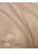 Svetlo béžová dámska velúrová súprava s kapucňou (8C1175-159) Svetlo béžová dámska velúrová súprava s kapucňou (8C1175-159)