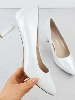 Dámske strieborné saténové lodičky Sergio Leone 1336