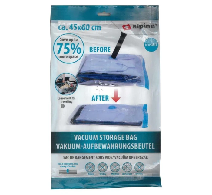 Vak na oblečenie, prestieradlá 45x60cm ALPINA Vak na oblečenie, prestieradlá 45x60cm ALPINA