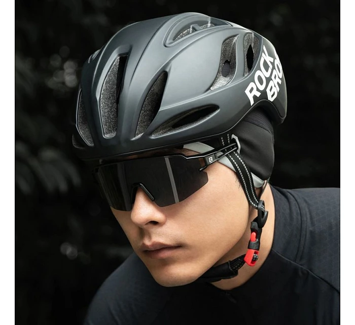 Rockbros M016 zimná vetruodolná cyklistická čiapka veľkosti 54-61 cm - čierna