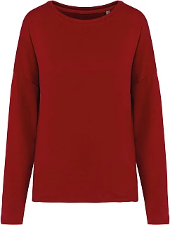 Kariban K 471 Dámska mikina oversize 20.K471 hibiscus red